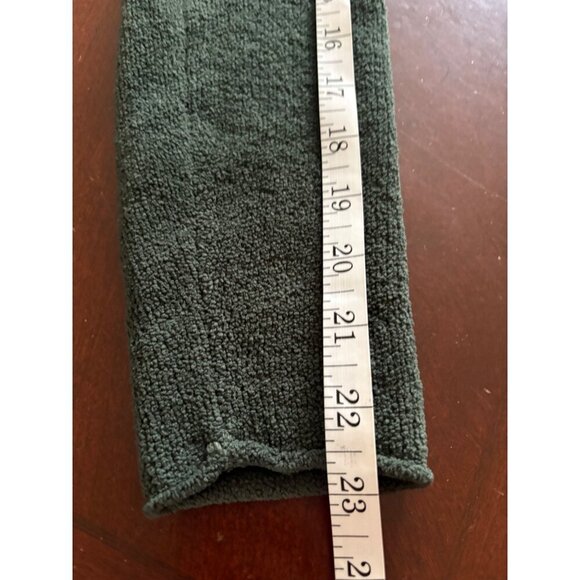 Prana Cozy V-Neck Fleece Sweater in Hunter Green Size Small Hiking Outside - Picture 11 of 13